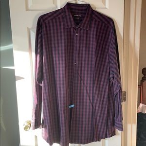 Micheal Kors Luxe Cotton Long Sleeve Button up